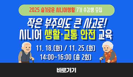 시니어 생활.교통 안전교육